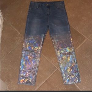 Gianni bini skinny jeans shiny XS